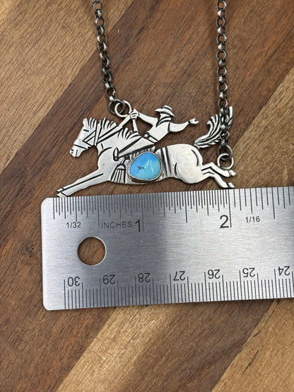 Golden Hills #922-34B Bronc Necklace by Charles Johnson II, Navajo