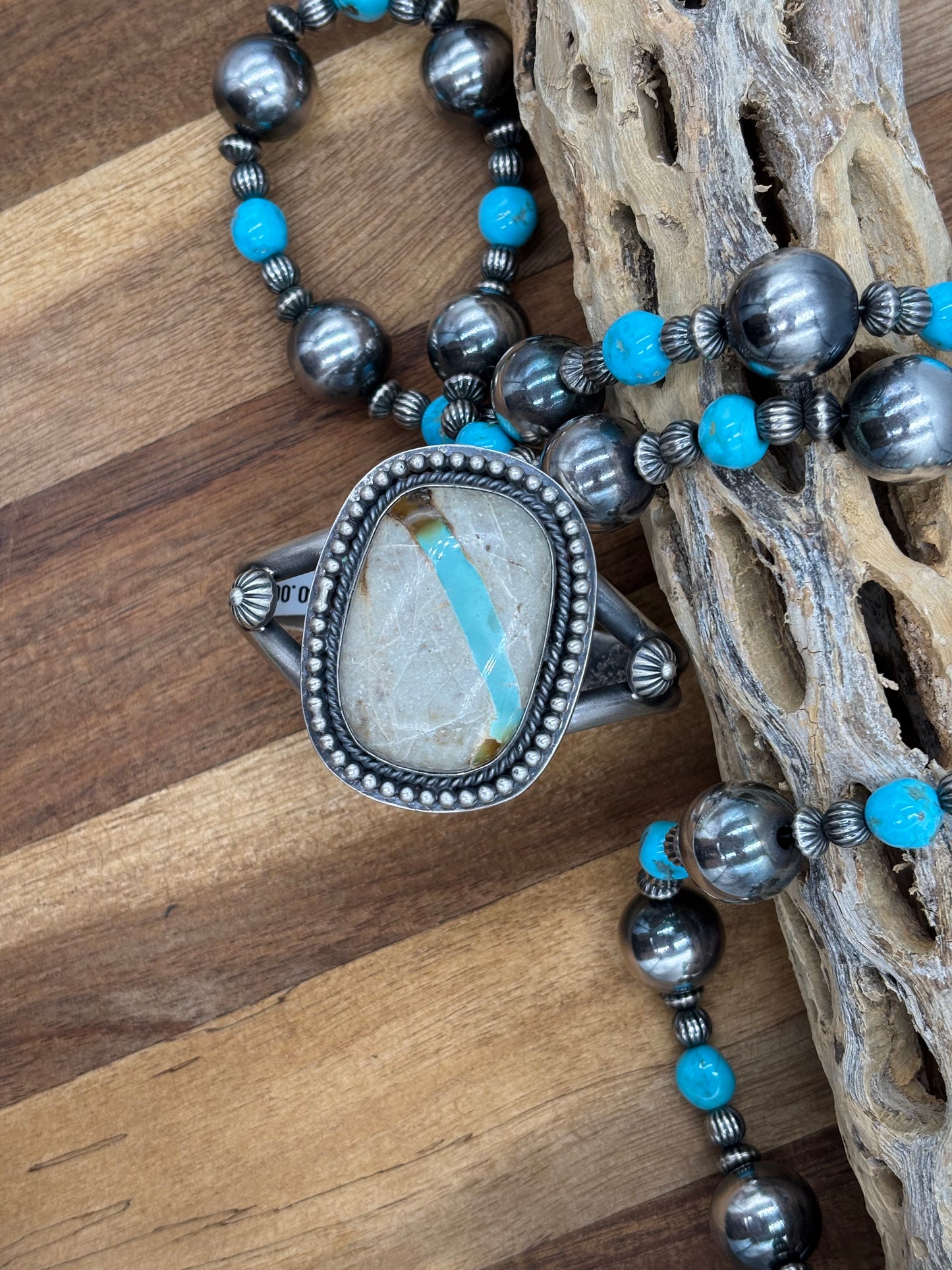 Ribbon Royston Cuff by Ned Nez, Navajo