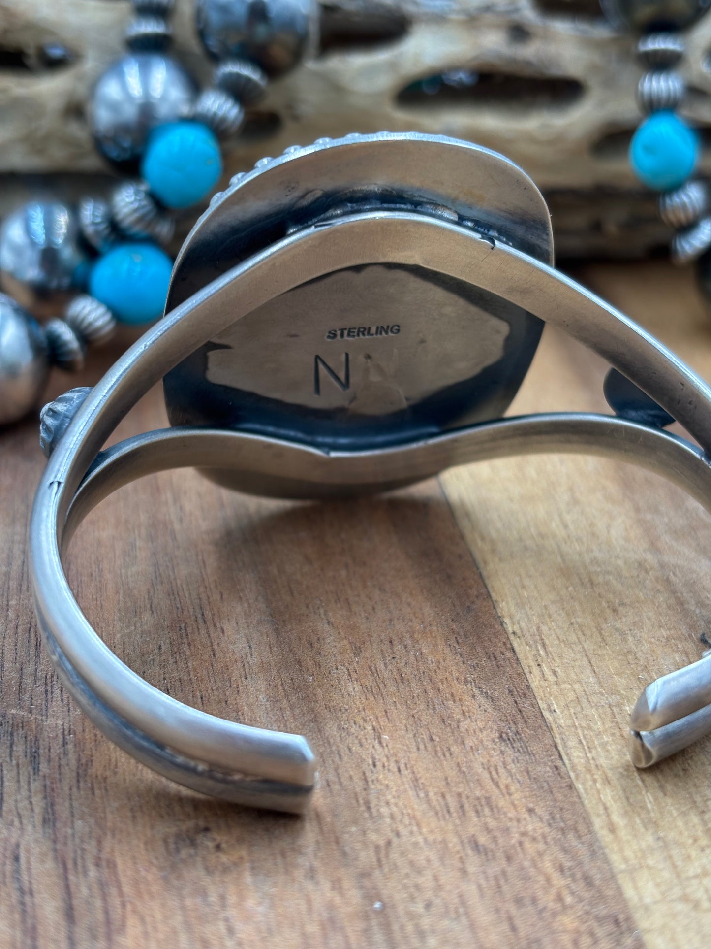 Ribbon Royston Cuff by Ned Nez, Navajo