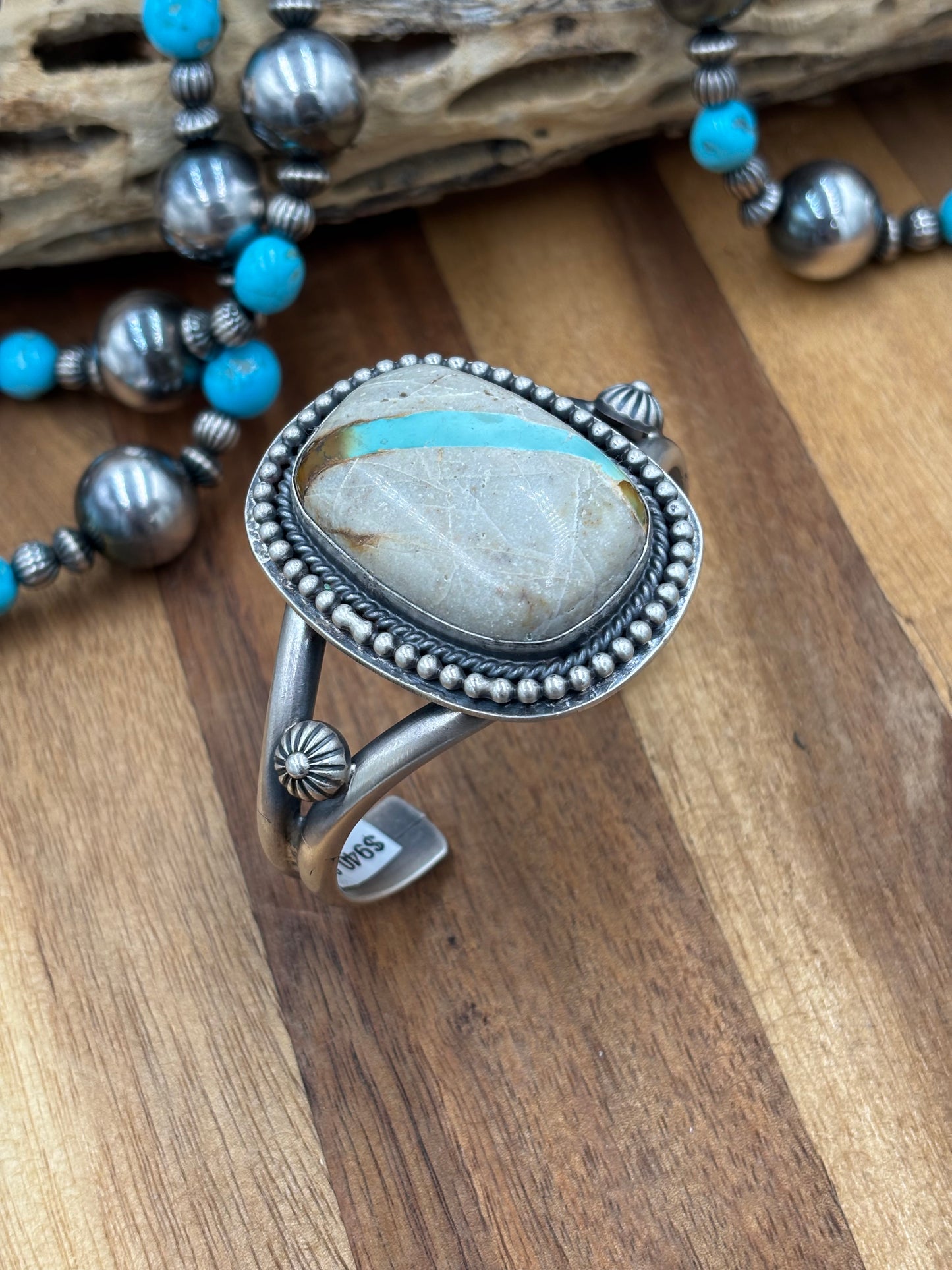 Ribbon Royston Cuff by Ned Nez, Navajo