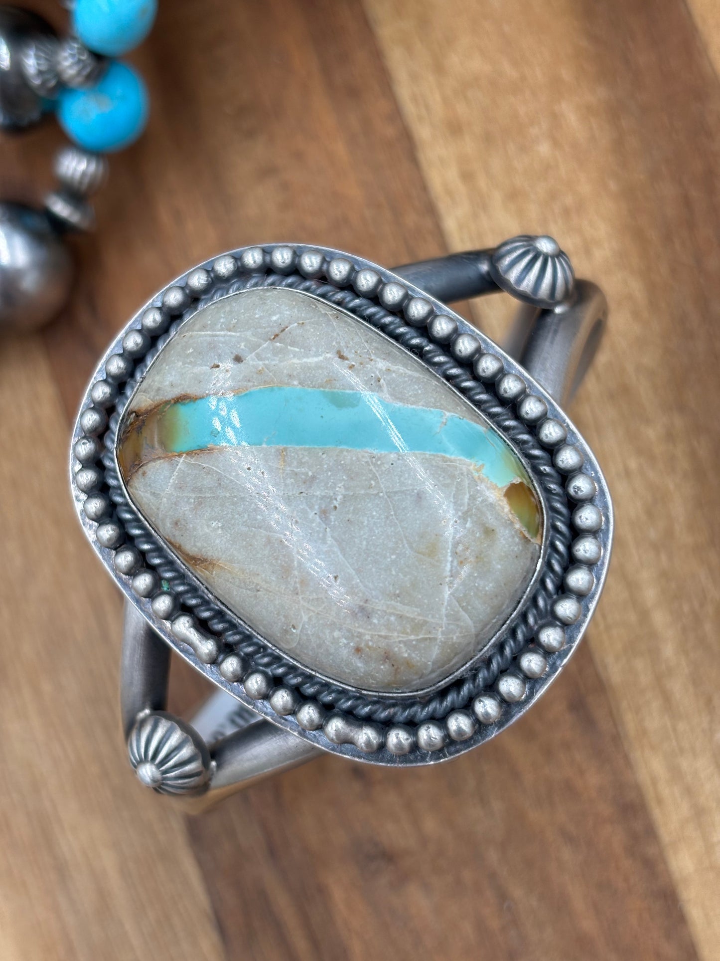 Ribbon Royston Cuff by Ned Nez, Navajo