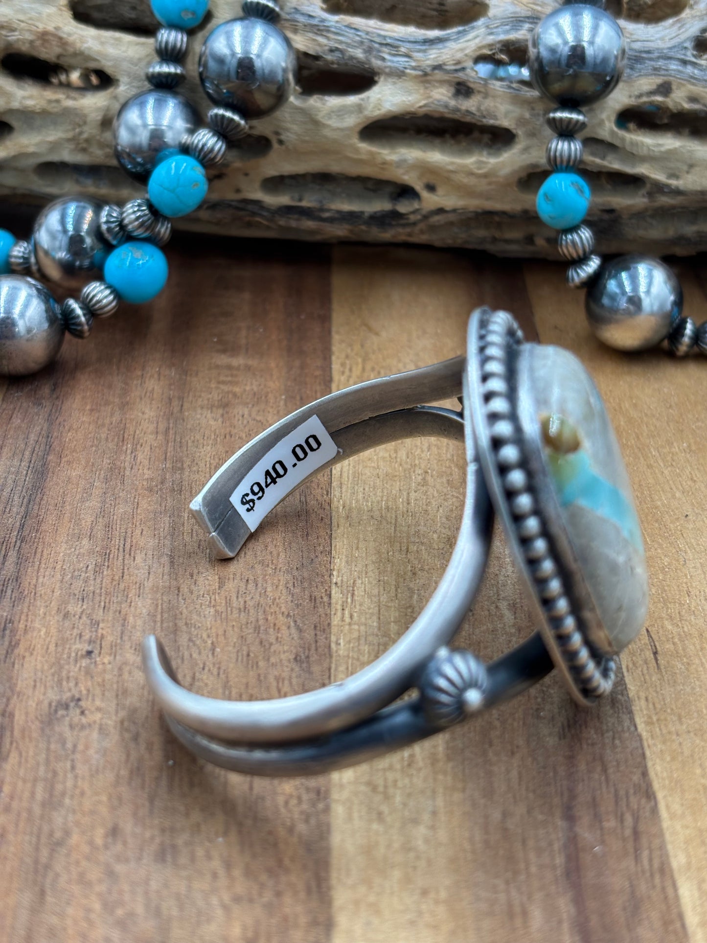 Ribbon Royston Cuff by Ned Nez, Navajo