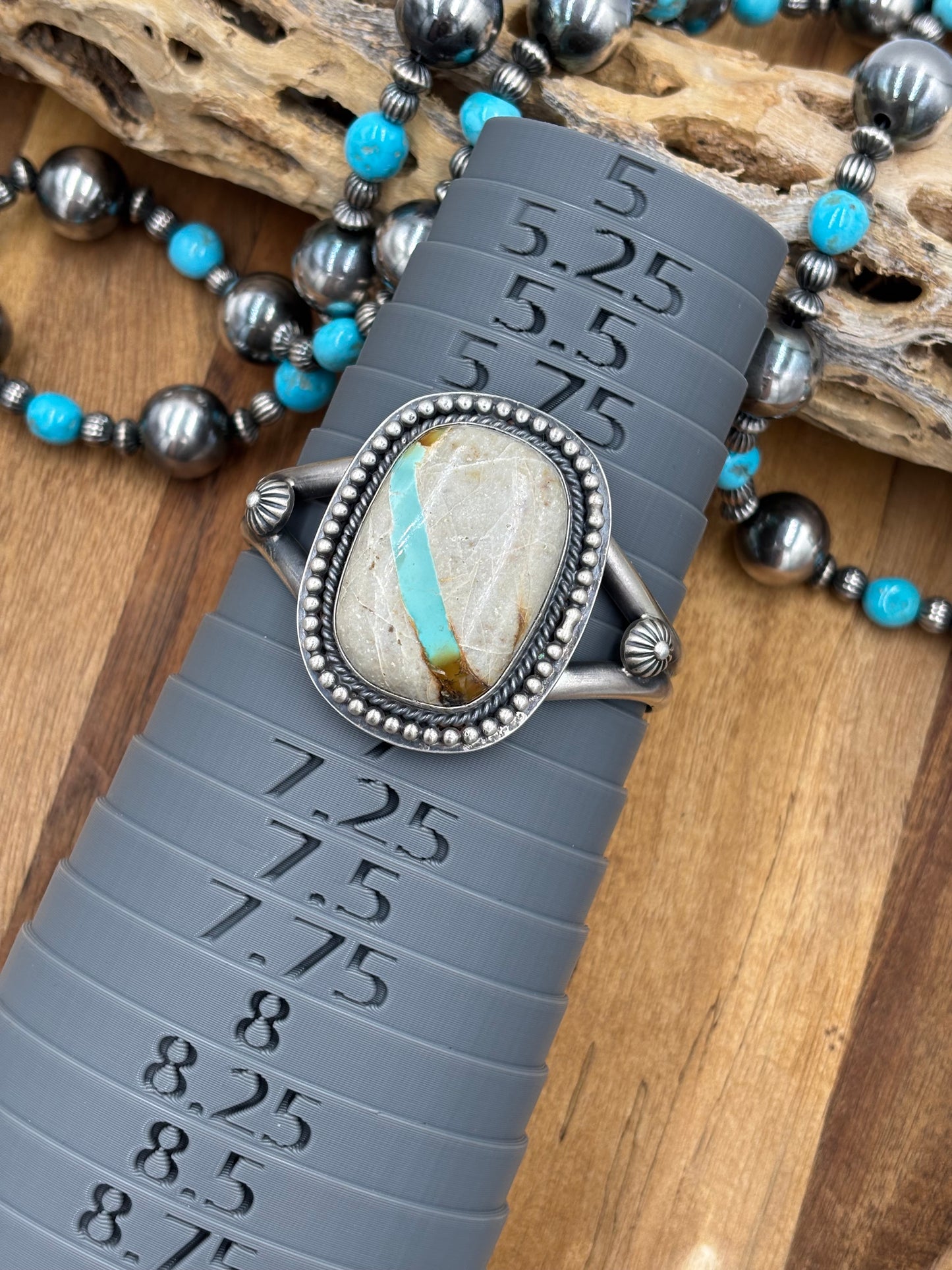 Ribbon Royston Cuff by Ned Nez, Navajo