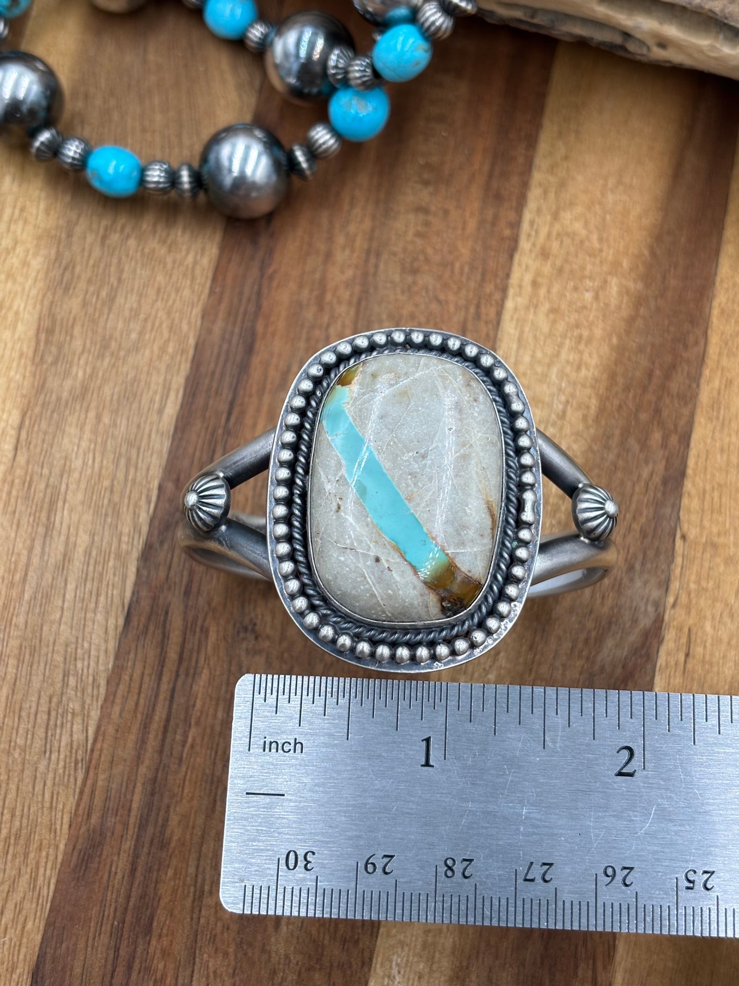 Ribbon Royston Cuff by Ned Nez, Navajo