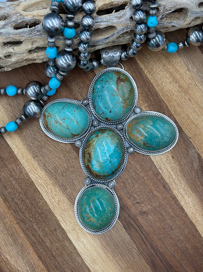 Royston Turquoise Cross Pendant
