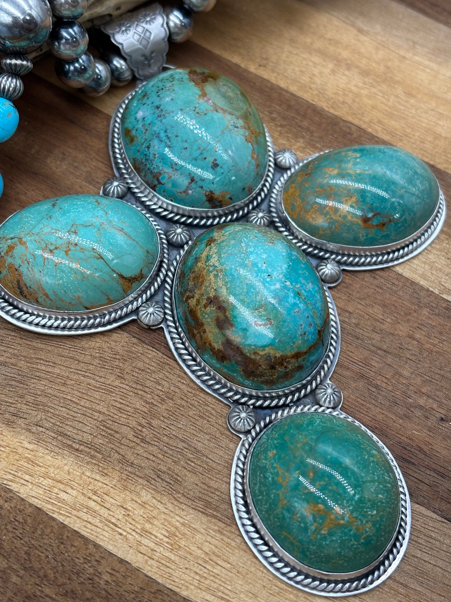 Royston Turquoise Cross Pendant