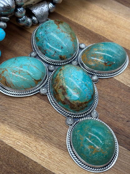 Royston Turquoise Cross Pendant