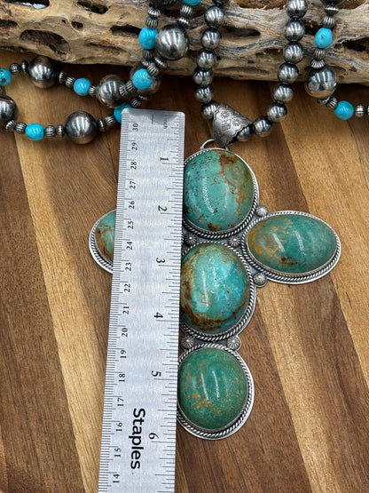 Royston Turquoise Cross Pendant