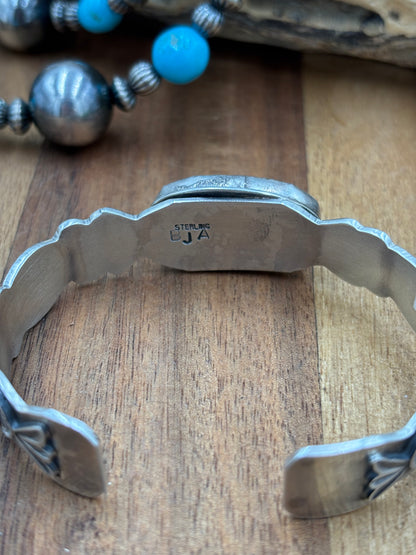 Pixie Turquoise Cuff by Boyd J Ashley, Navajo
