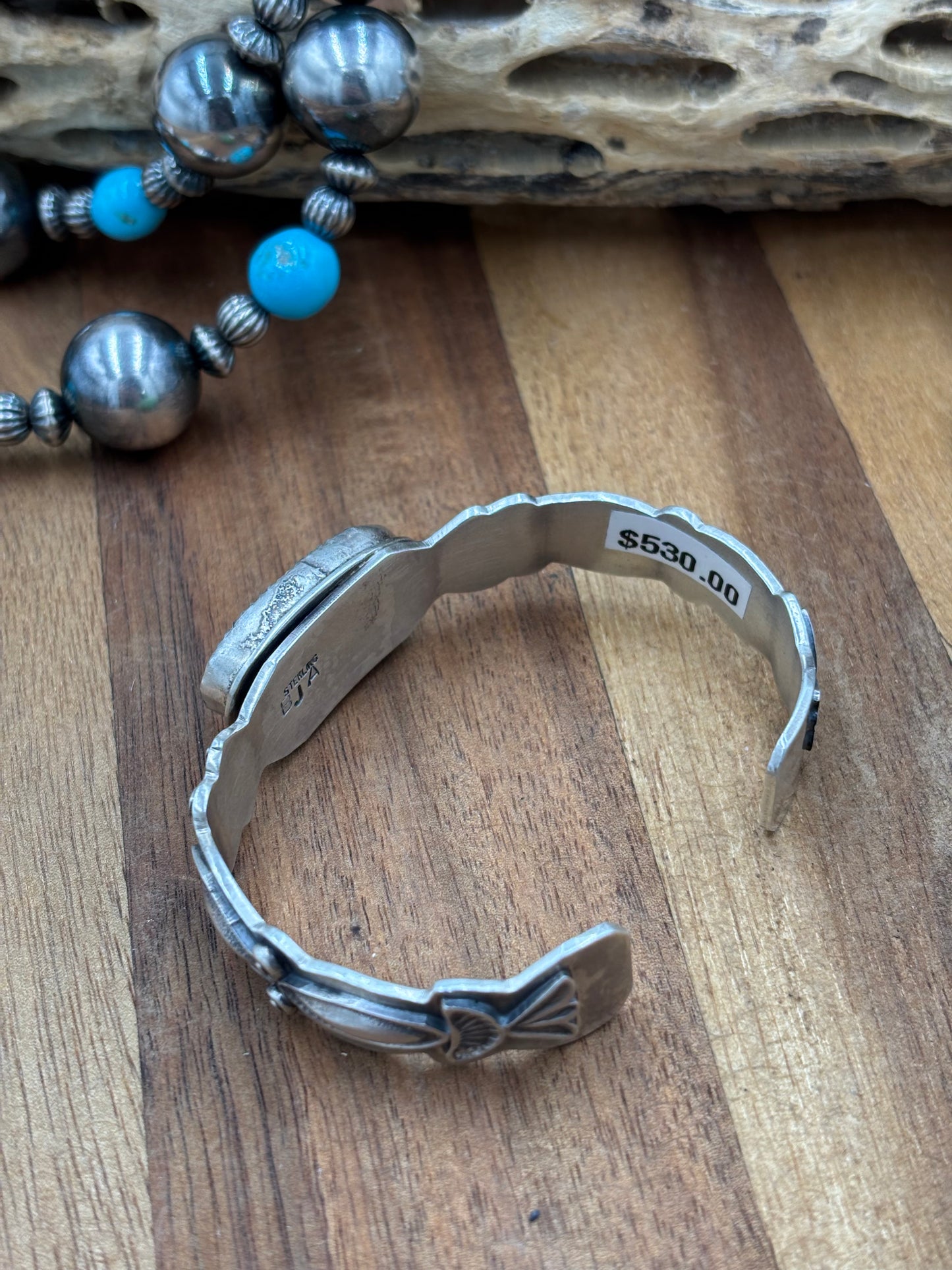 Pixie Turquoise Cuff by Boyd J Ashley, Navajo