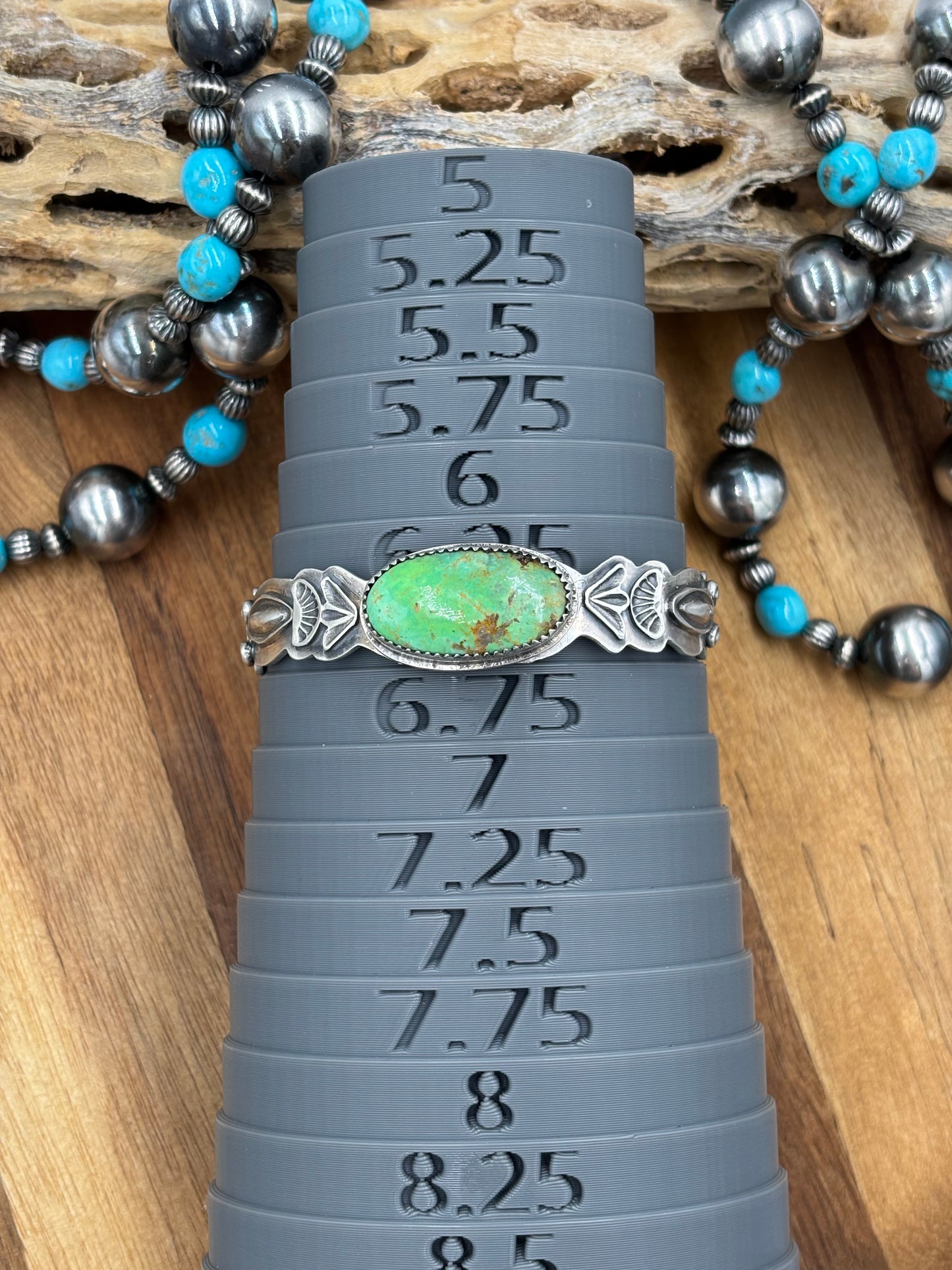 Pixie Turquoise Cuff by Boyd J Ashley, Navajo