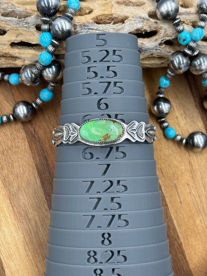 Pixie Turquoise Cuff by Boyd J Ashley, Navajo