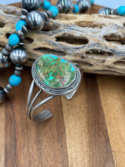 Sonoran Gold Cuff by J Piaso Jr, Navajo