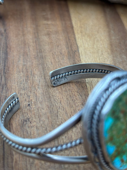 Sonoran Gold Cuff by J Piaso Jr, Navajo