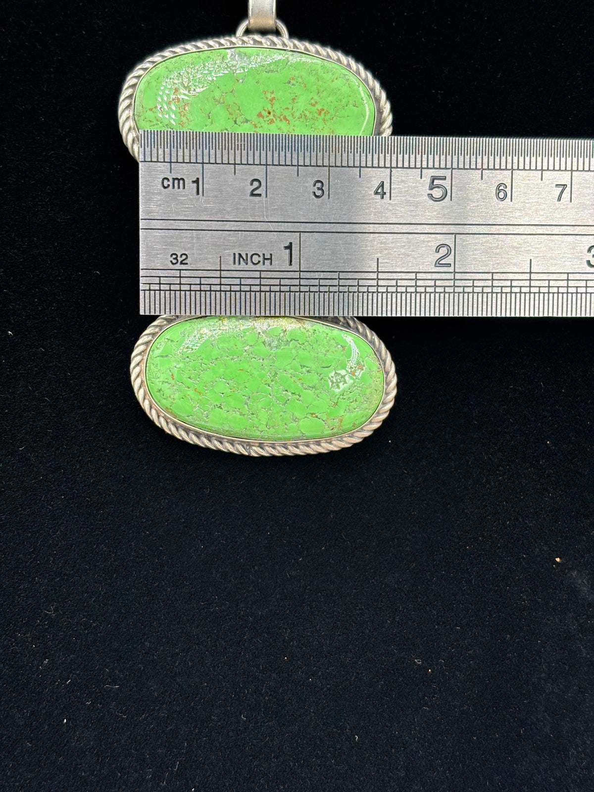 Green Turquoise #923-1 Drop Necklace