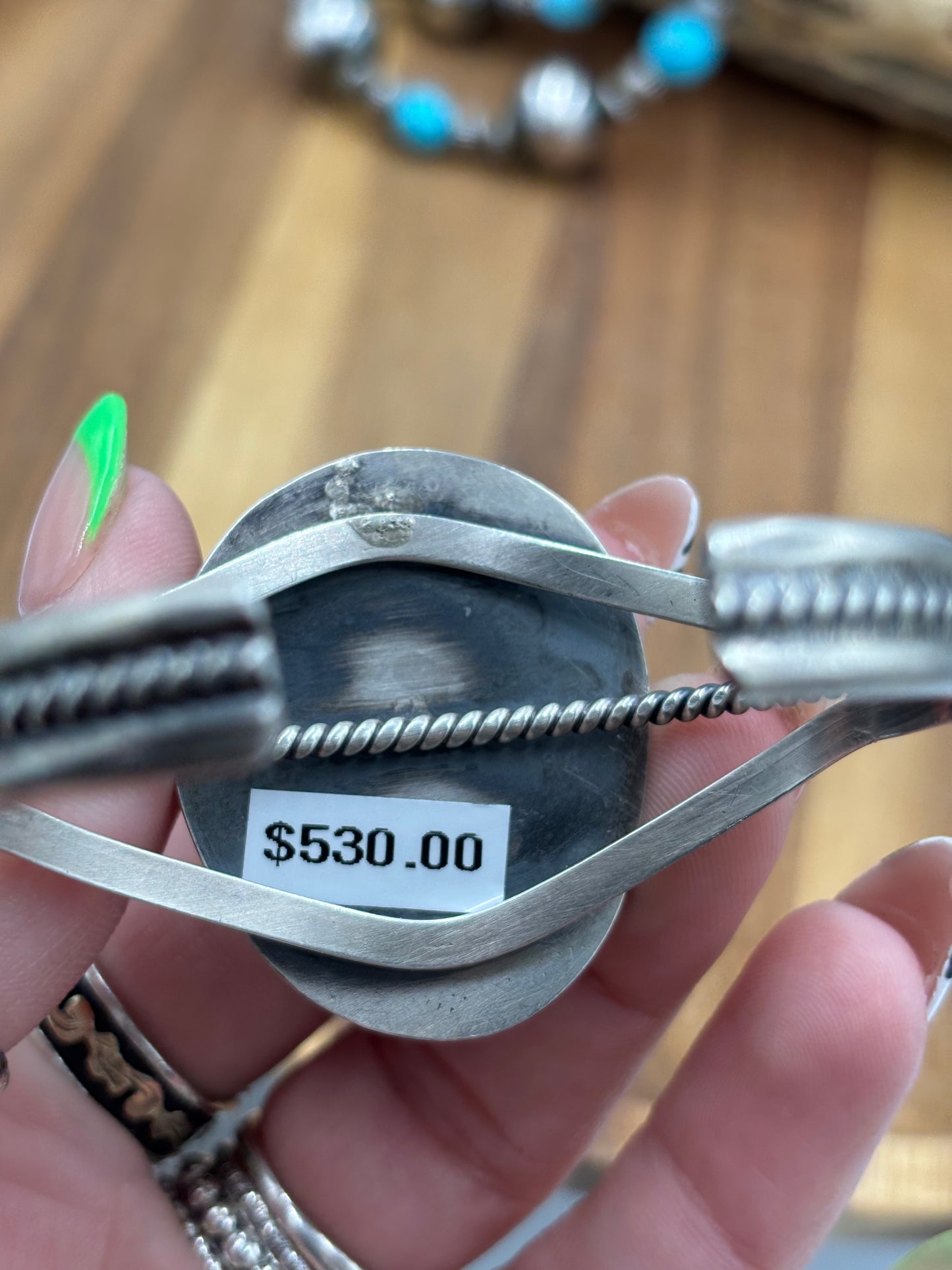 Sonoran Gold Cuff by J Piaso Jr, Navajo