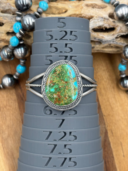 Sonoran Gold Cuff by J Piaso Jr, Navajo