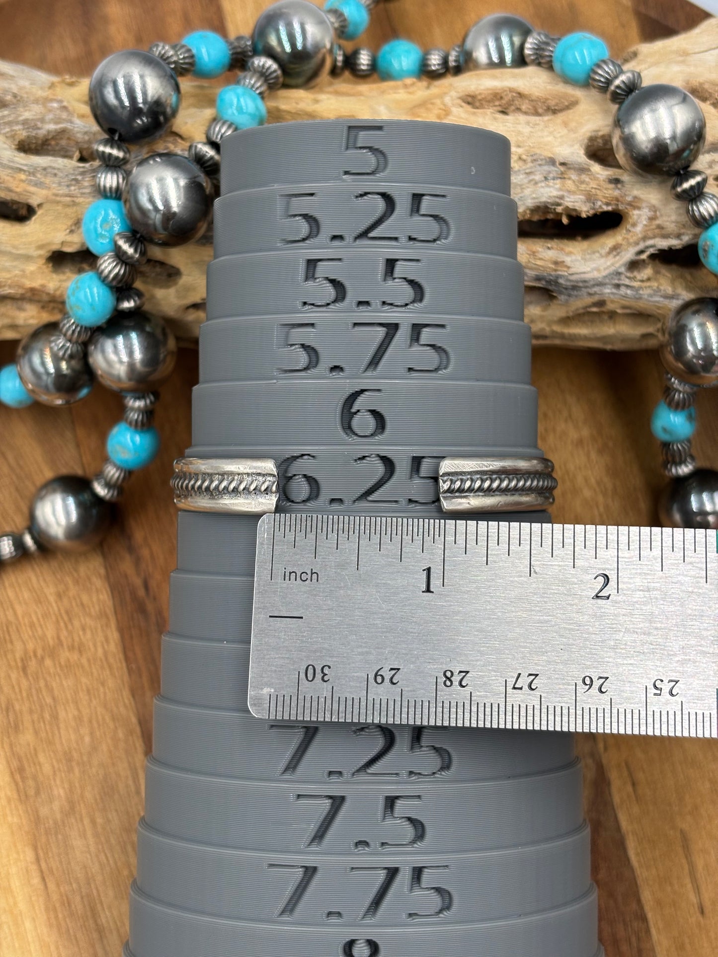 Sonoran Gold Cuff by J Piaso Jr, Navajo