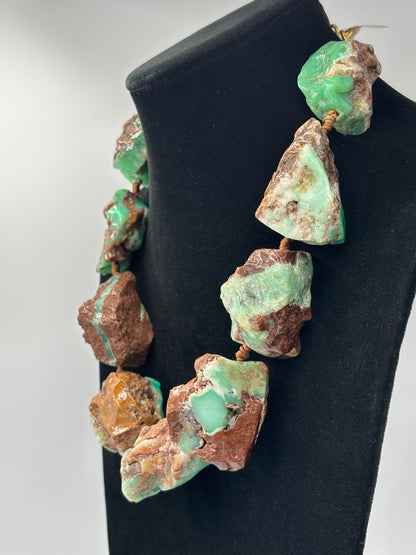 Chrysoprase #922-45 Necklace
