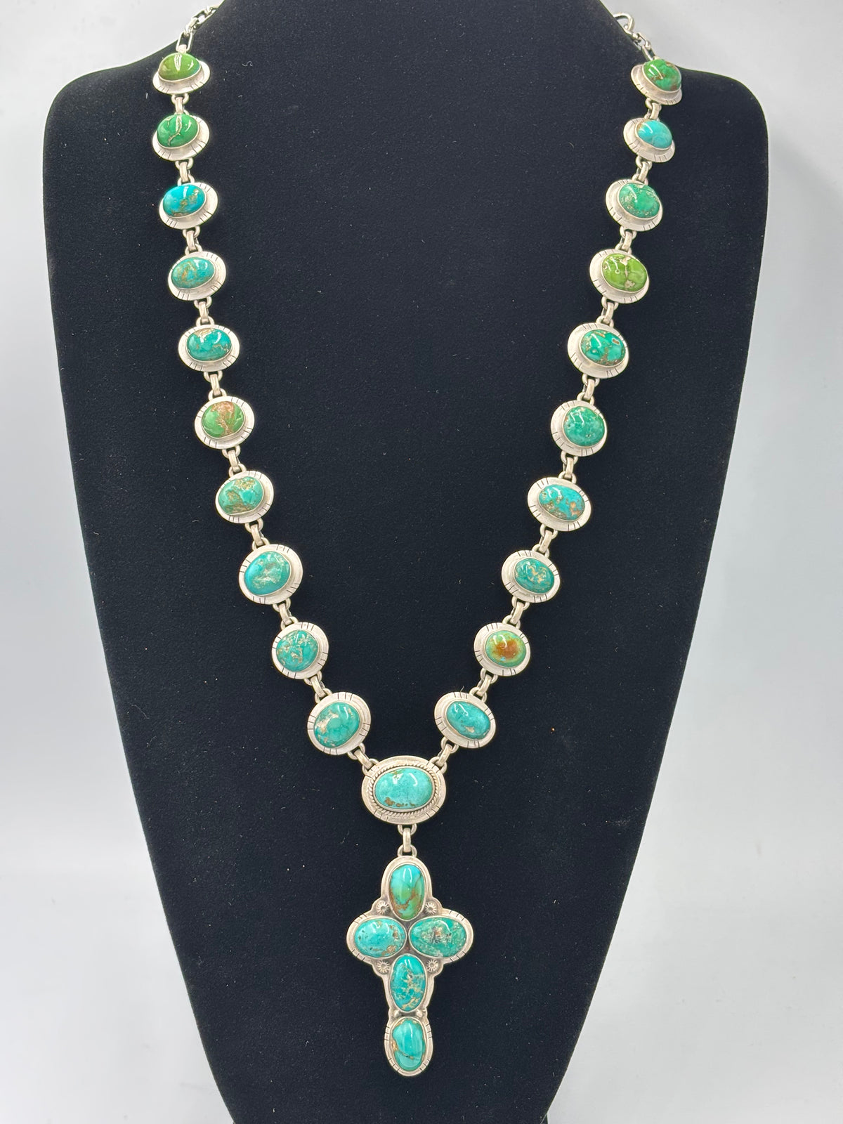 Sonoran Turquoise #922-44 Cross Necklace