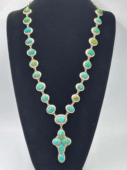 Sonoran Turquoise #922-44 Cross Necklace