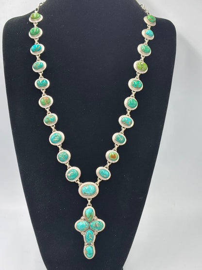 Sonoran Turquoise #922-44 Cross Necklace