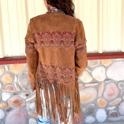 Scully Brown Lace Jacket