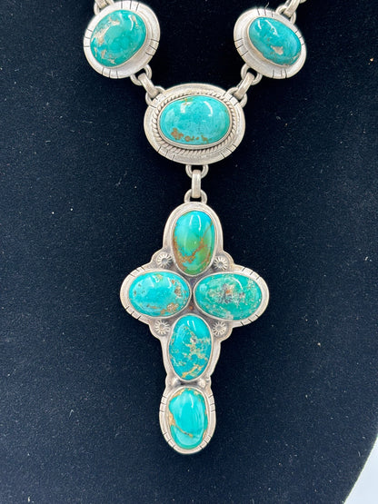 Sonoran Turquoise #922-44 Cross Necklace