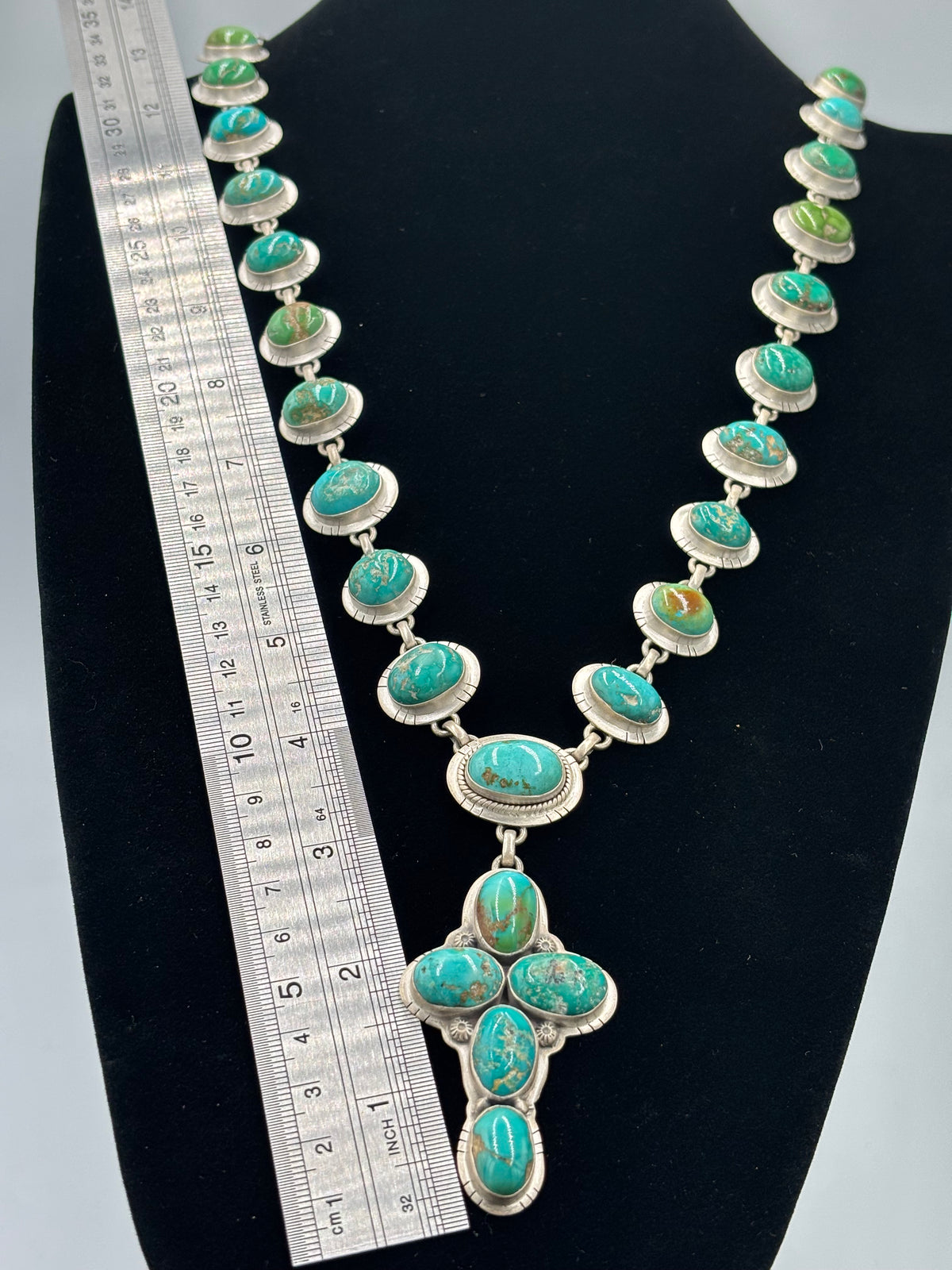 Sonoran Turquoise #922-44 Cross Necklace