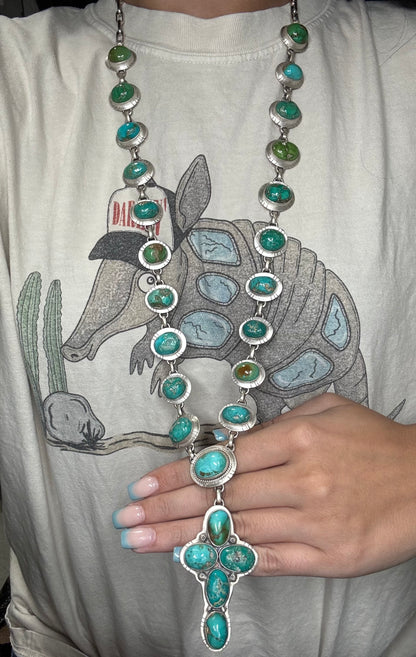 Sonoran Turquoise #922-44 Cross Necklace