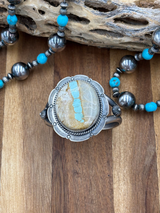 Ribbon Royston Cuff by Ned Nez, Navajo