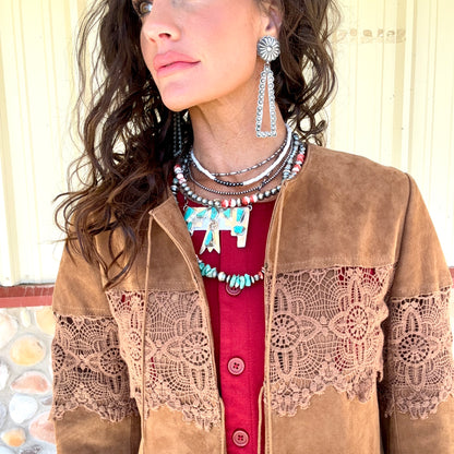 Scully Brown Lace Jacket