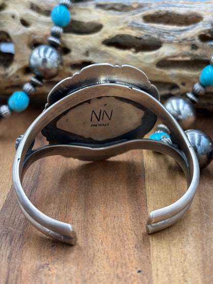 Ribbon Royston Cuff by Ned Nez, Navajo