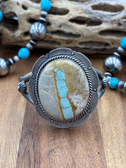 Ribbon Royston Cuff by Ned Nez, Navajo