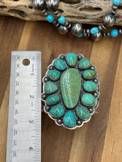 Turquoise #922-41 Cluster Cuff by Gabriel Jurardo
