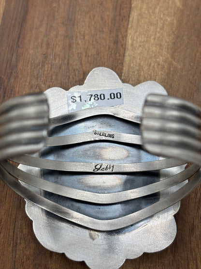 Sonoran Gold #922-40 Turquoise Cluster Cuff by Gabriel Jurardo