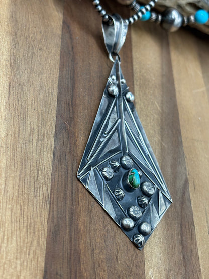 Sonoran Gold #923-5 Pendant by Miranda Willie, Navajo