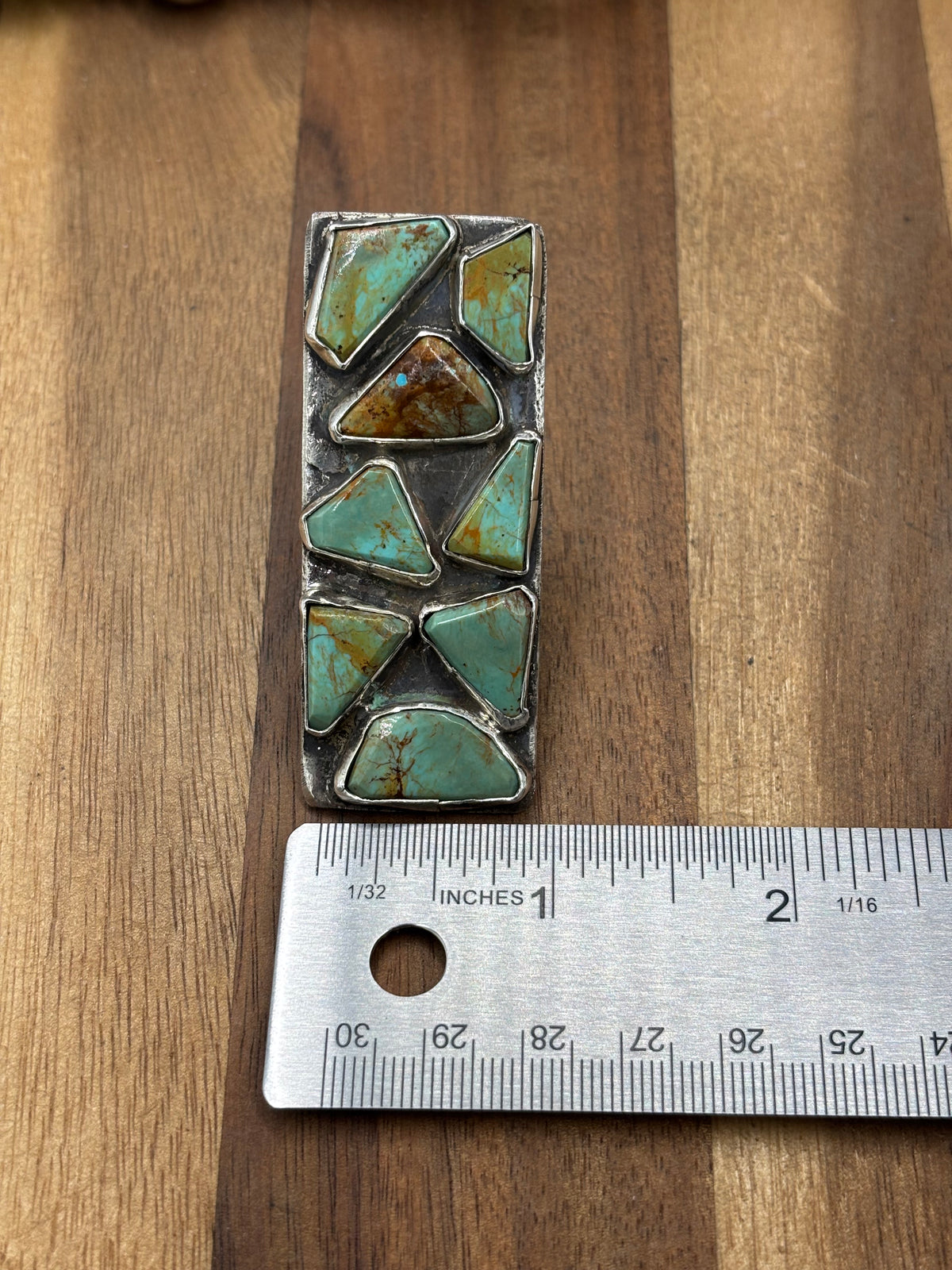 Turquoise #922-37 Size 8 Ring by Jude Candeleria, Zuni