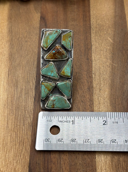 Turquoise #922-37 Size 8 Ring by Jude Candeleria, Zuni