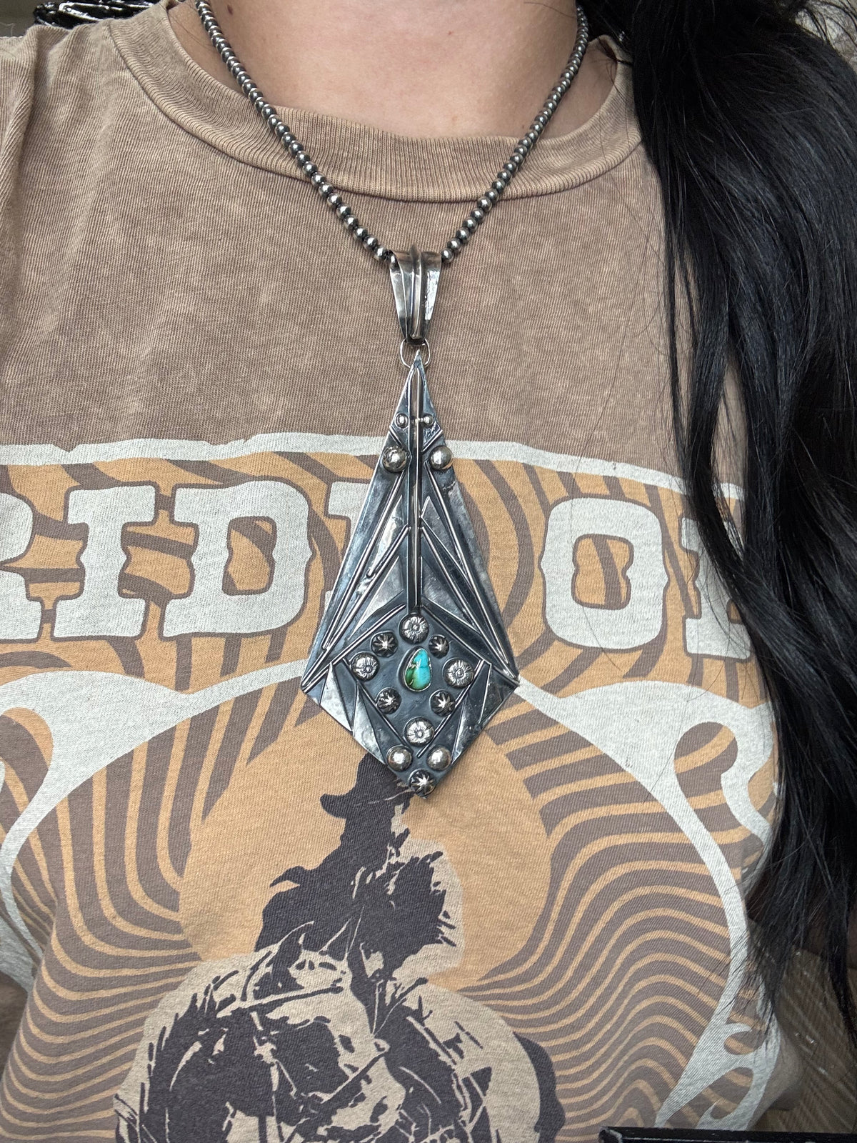 Sonoran Gold #923-5 Pendant by Miranda Willie, Navajo