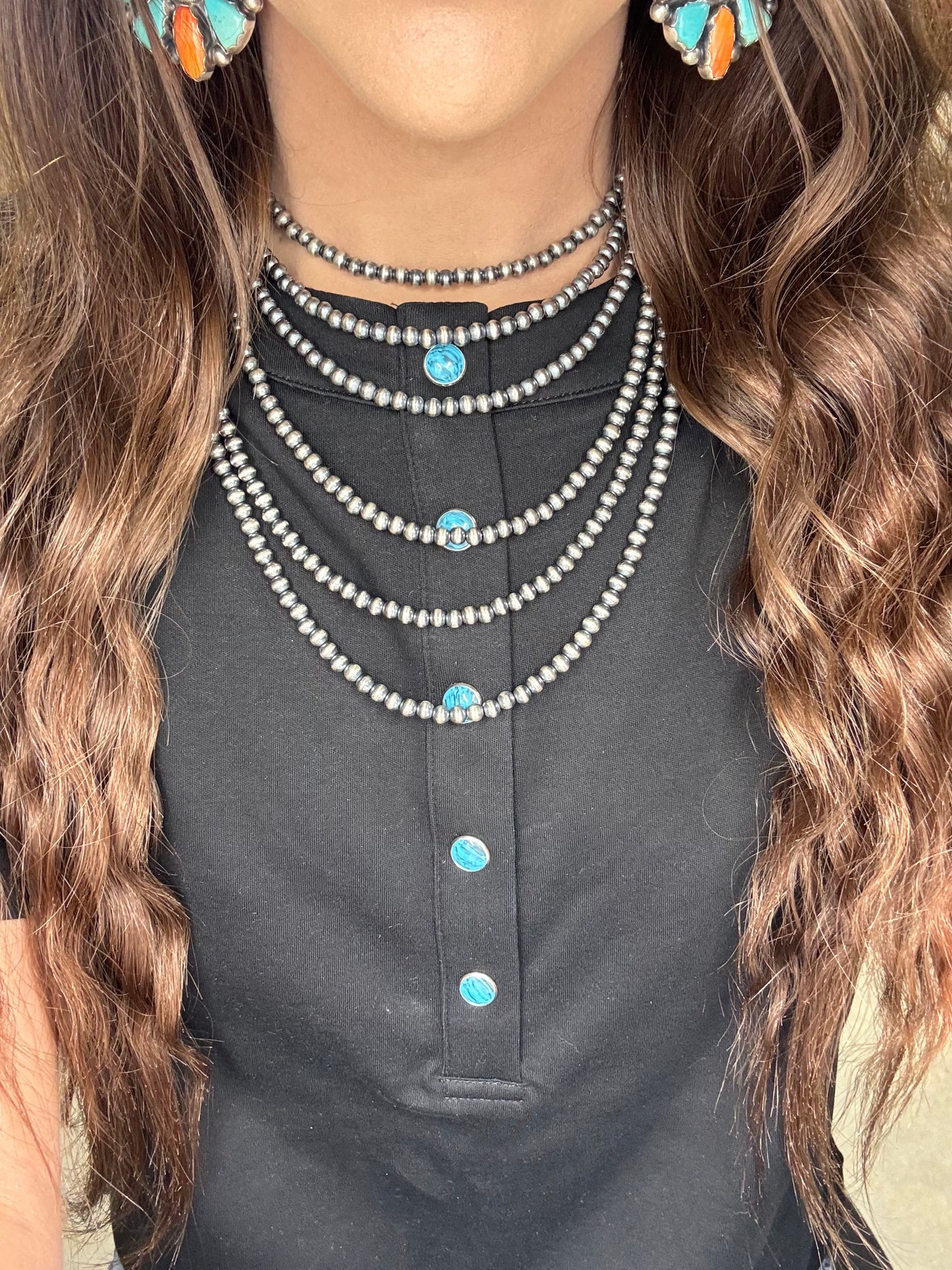 5mm 14" Sterling Silver Pearl Necklace