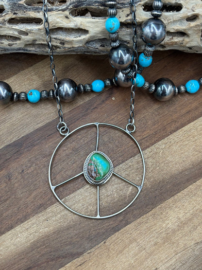 Sonoran Gold #102-3 Peace Sign Necklace