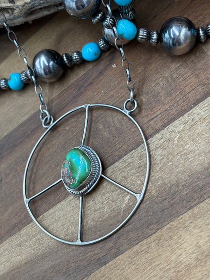 Sonoran Gold #102-3 Peace Sign Necklace