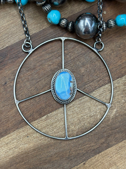 Golden Hills #102-4 Peace Sign Necklace