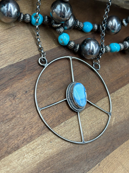 Golden Hills #102-4 Peace Sign Necklace