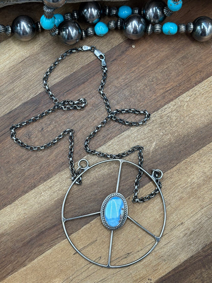 Golden Hills #102-4 Peace Sign Necklace