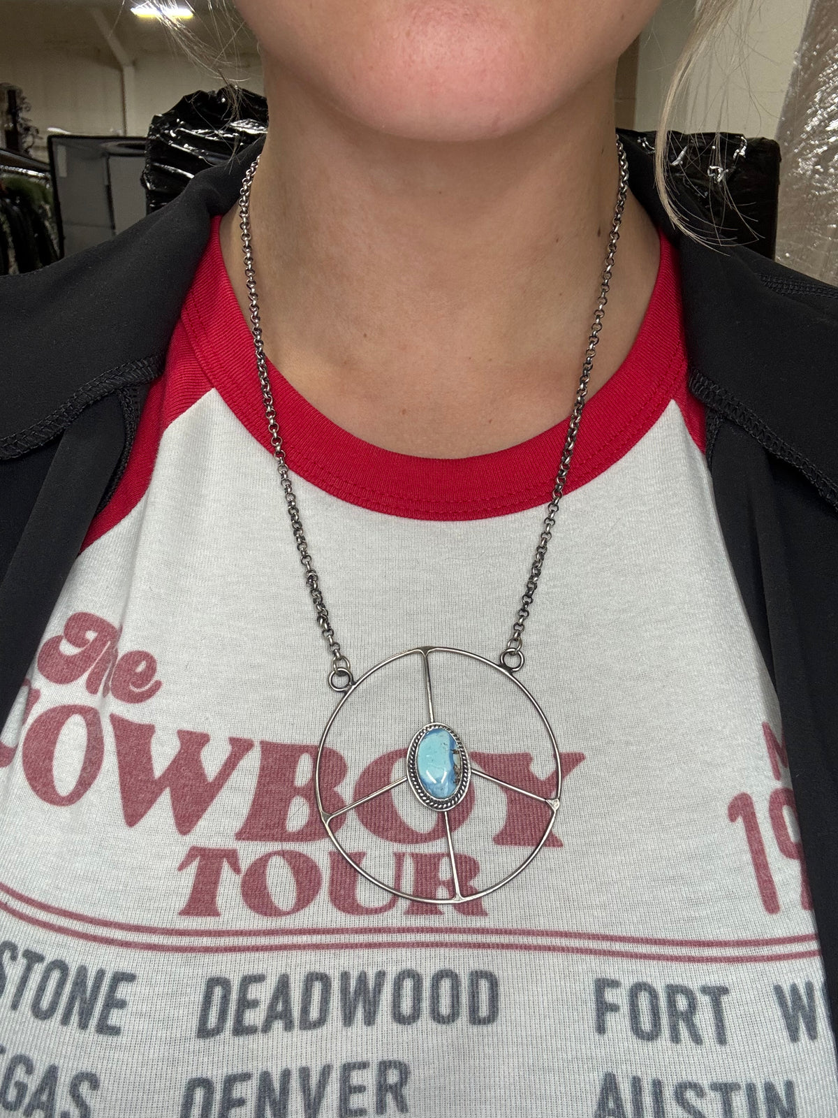 Golden Hills #102-4 Peace Sign Necklace