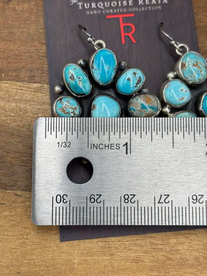 Carico Lake #102-12 Turquoise Squash Blossom Set by Ella Peter, Navajo