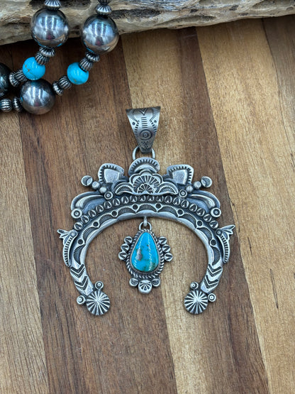 Turquoise Naja Pendant Handmade