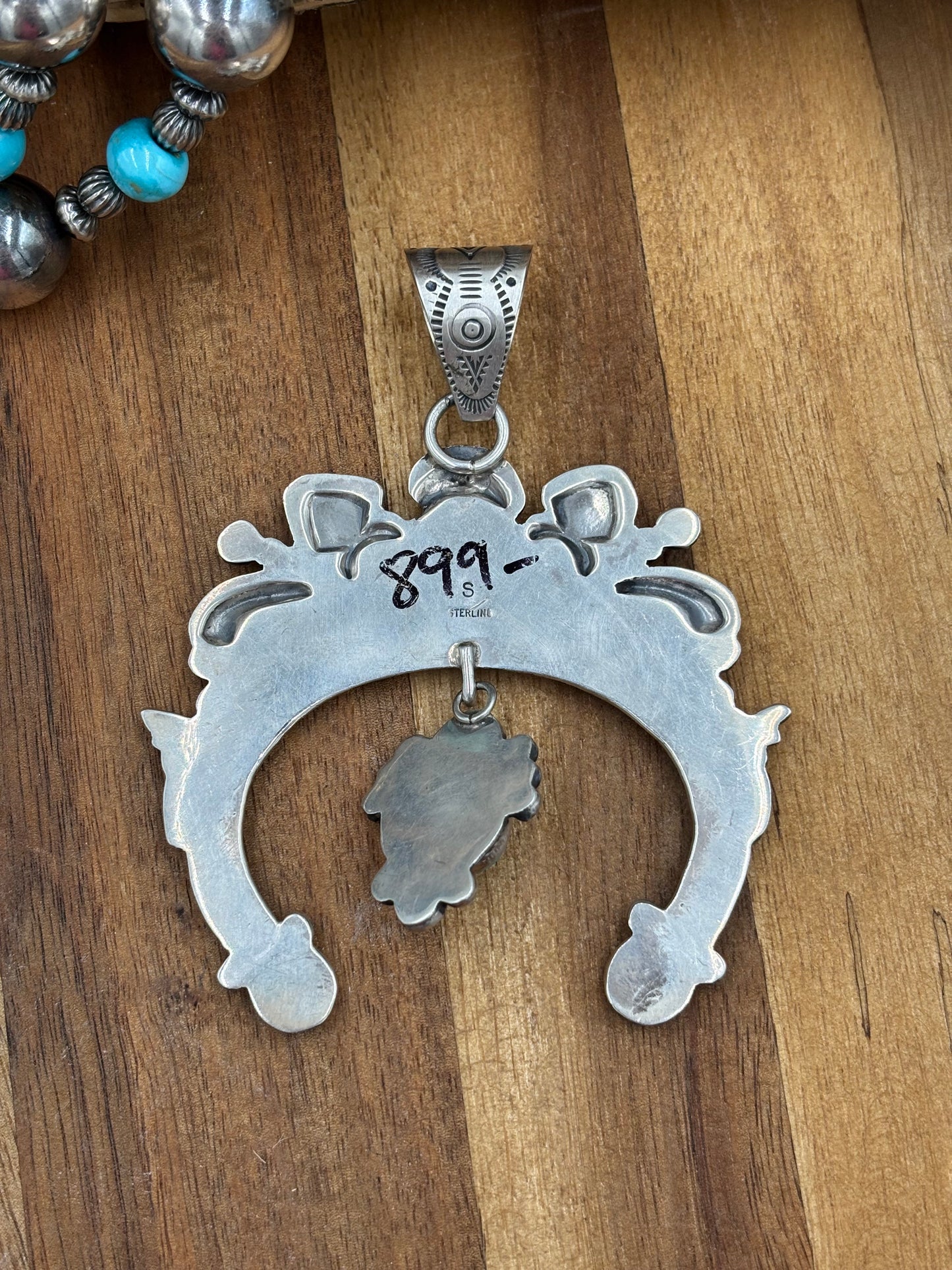 Turquoise Naja Pendant Handmade